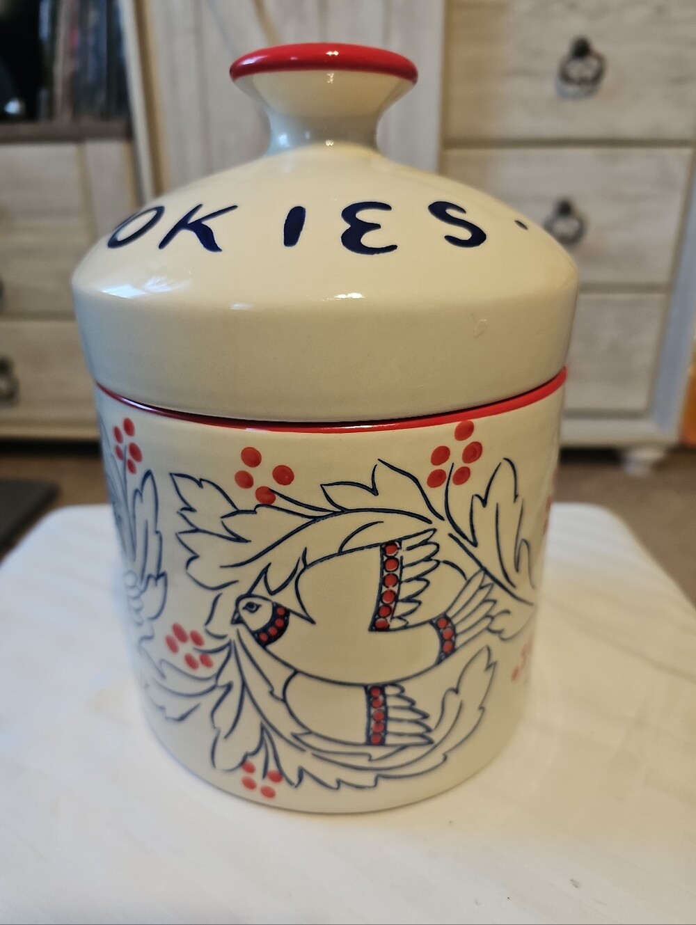 C.R. Gibson | Peace Dove White Ceramic Cookie Jar | Molly Hatch Anthropologie